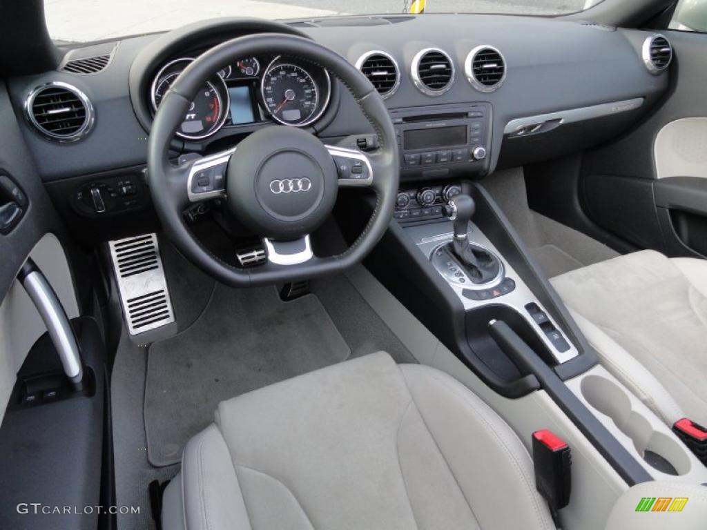 Limestone Grey Interior 2008 Audi TT 3.2 quattro Roadster Photo #38740812