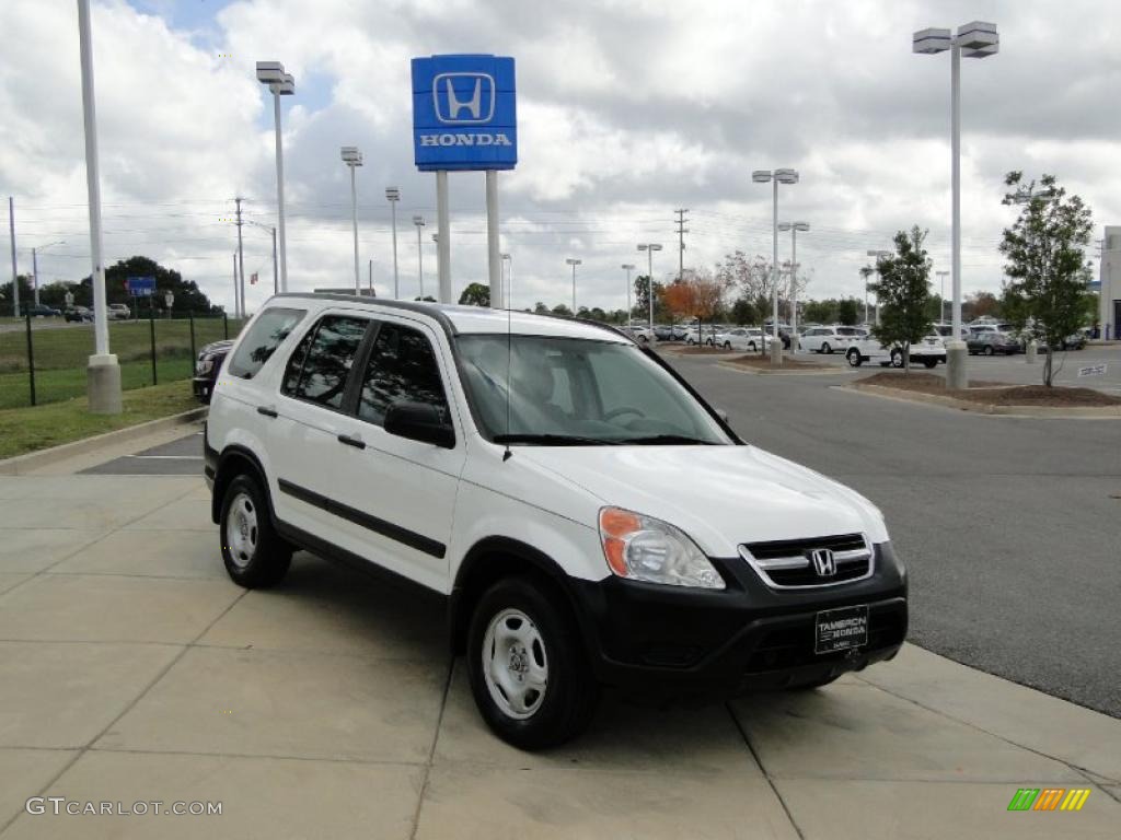 2003 CR-V LX - Taffeta White / Black photo #2