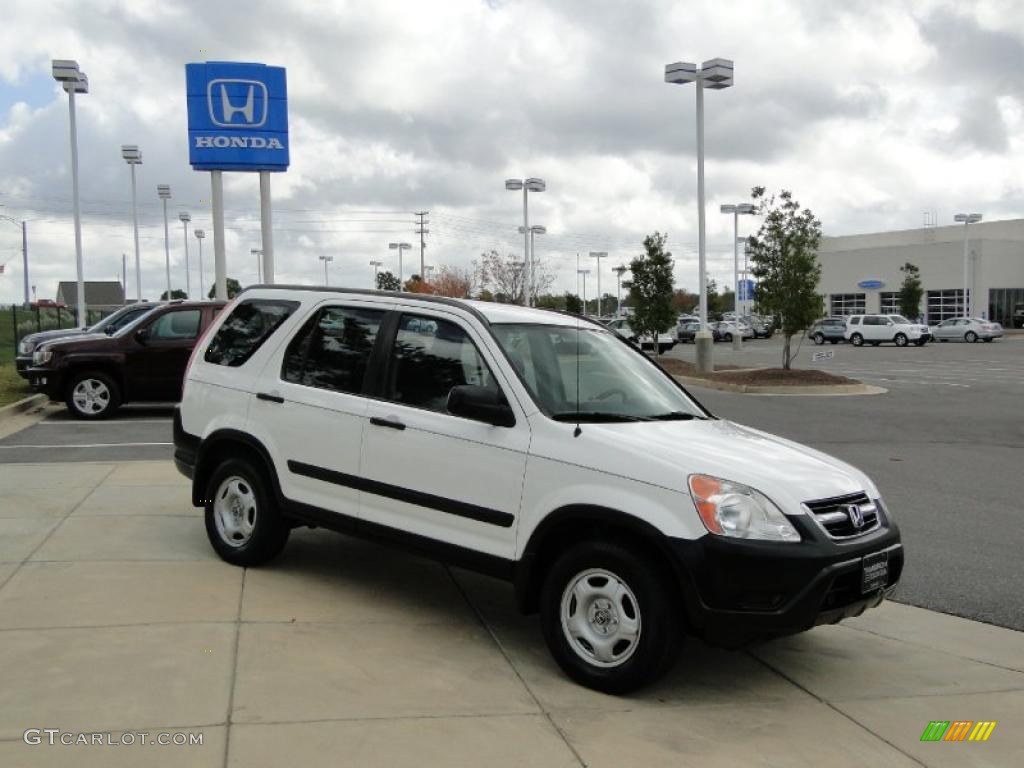 2003 CR-V LX - Taffeta White / Black photo #3