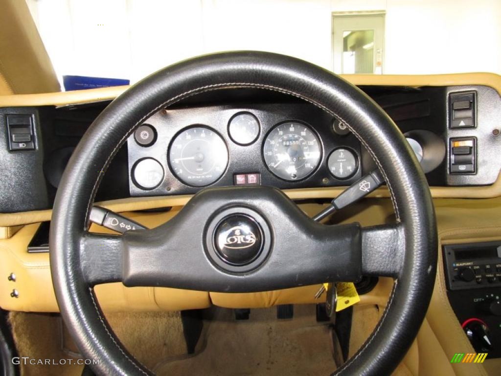1987 Lotus Esprit Turbo Tan Steering Wheel Photo #38742352