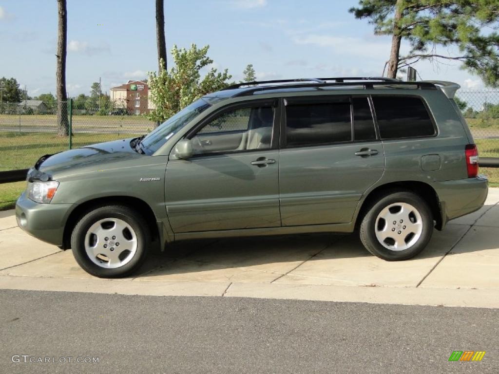 Oasis Green Pearl 2004 Toyota Highlander Limited V6 Exterior Photo #38742524