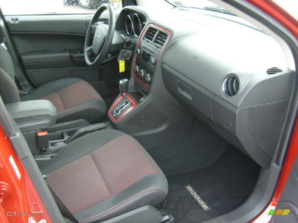 2010 Dodge Caliber Heat Dark Slate Gray Dashboard Photo #38743100