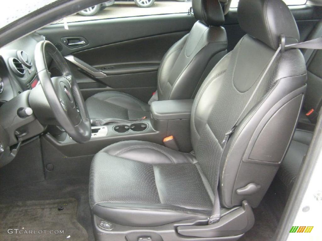 Ebony Interior 2009 Pontiac G6 GT Coupe Photo #38743364