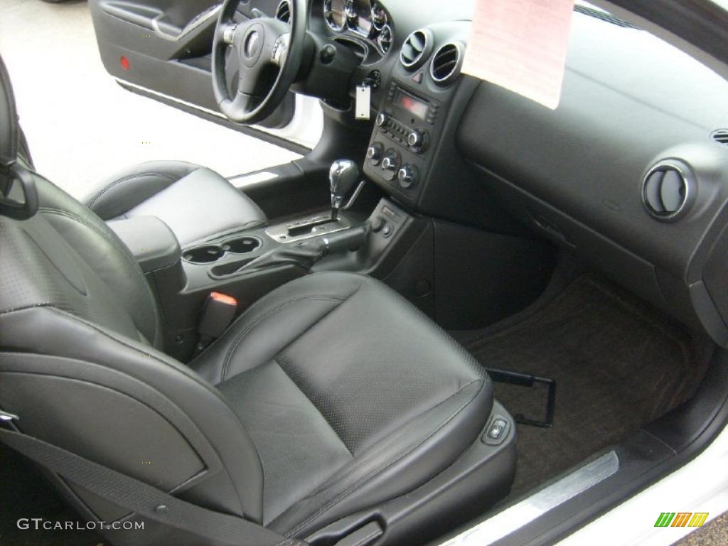 Ebony Interior 2009 Pontiac G6 GT Coupe Photo #38743464