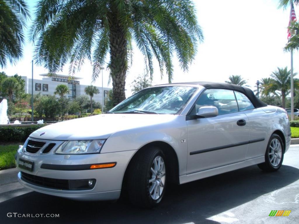 Silver Metallic 2005 Saab 9-3 Arc Convertible Exterior Photo #38743804