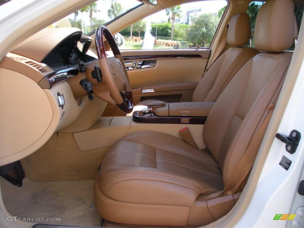 Savanna/Cashmere Interior 2009 Mercedes-Benz S 550 Sedan Photo #38744836