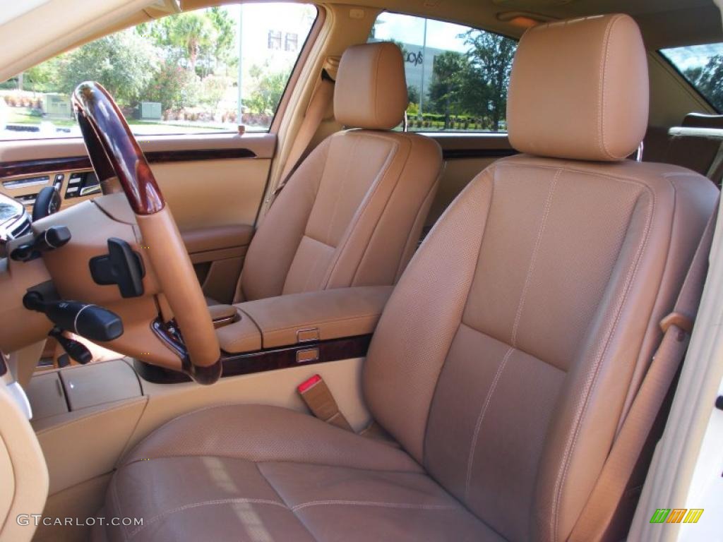 Savanna/Cashmere Interior 2009 Mercedes-Benz S 550 Sedan Photo #38744852