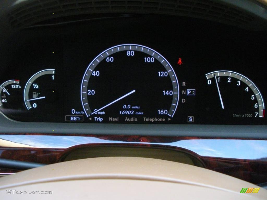 2009 Mercedes-Benz S 550 Sedan Gauges Photo #38745020