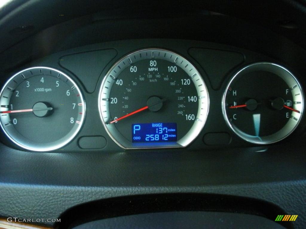 2009 Hyundai Sonata Limited Gauges Photo #38745496