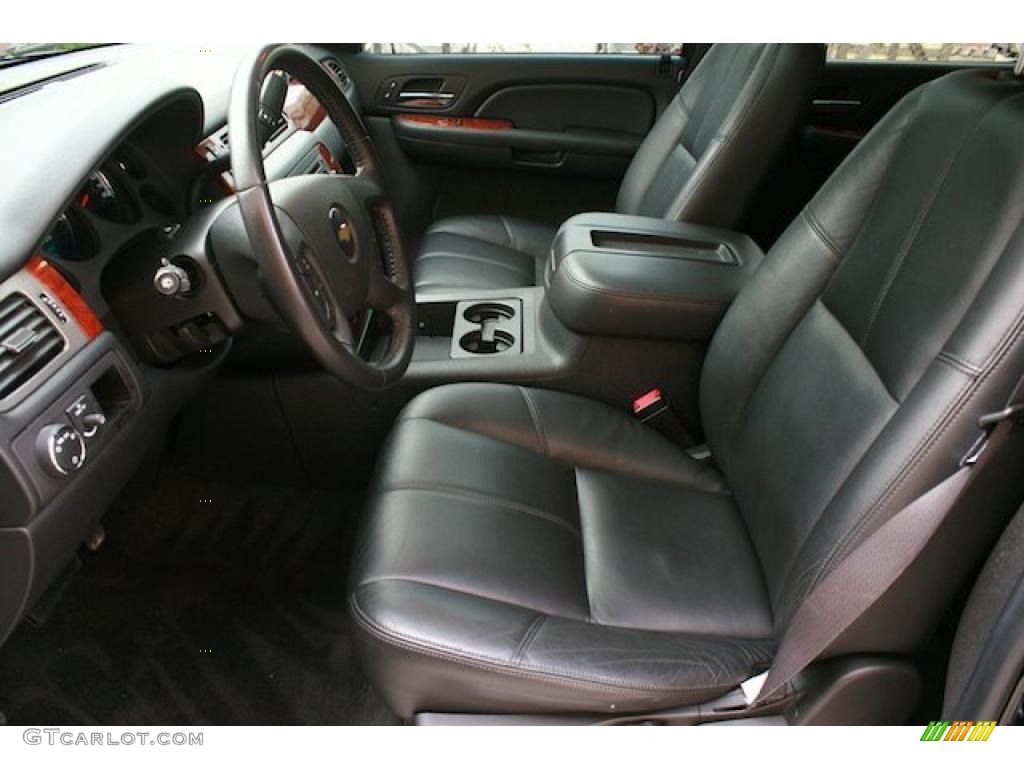Ebony Interior 2008 Chevrolet Tahoe Hybrid Photo #38746228