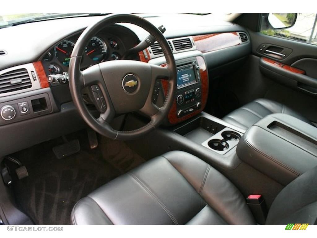 Ebony Interior 2008 Chevrolet Tahoe Hybrid Photo #38746440