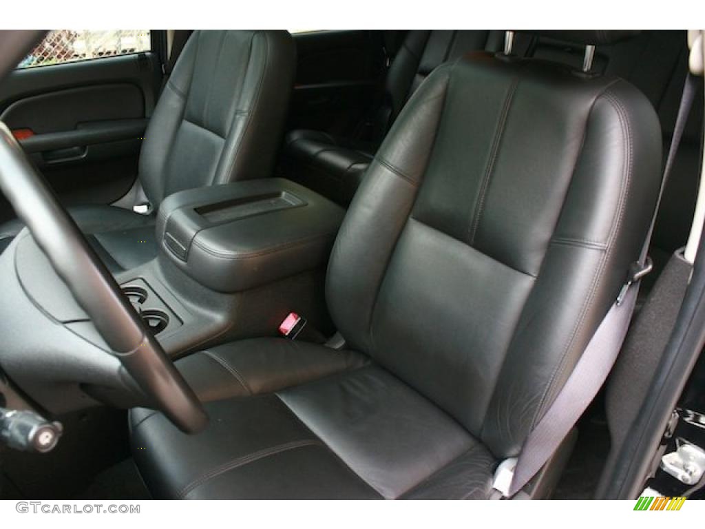 Ebony Interior 2008 Chevrolet Tahoe Hybrid Photo #38746524