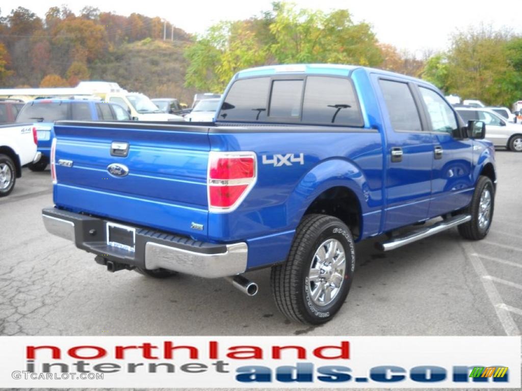 2010 F150 XLT SuperCrew 4x4 - Blue Flame Metallic / Medium Stone photo #6