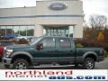 2011 Forest Green Metallic Ford F250 Super Duty Lariat Crew Cab 4x4  photo #1