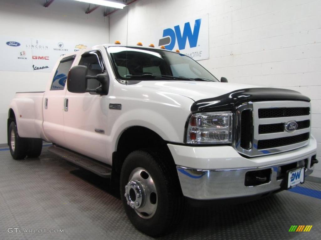 Oxford White 2006 Ford F350 Super Duty XLT Crew Cab 4x4 Dually Exterior Photo #38748848