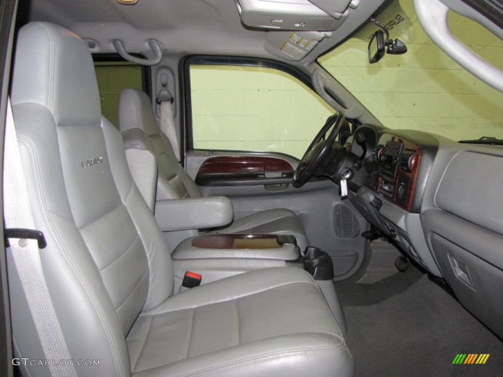 Medium Flint Interior 2006 Ford F350 Super Duty Lariat Crew Cab 4x4 Photo #38750116