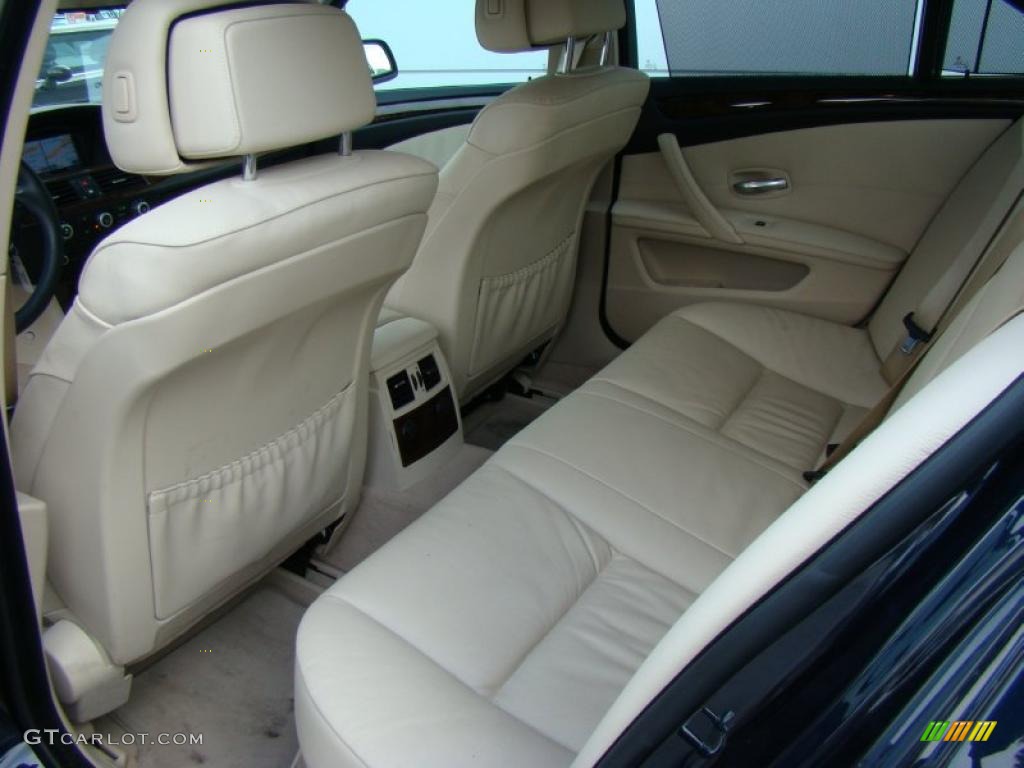 Cream Beige Dakota Leather Interior 2008 BMW 5 Series 528xi Sedan Photo #38750748