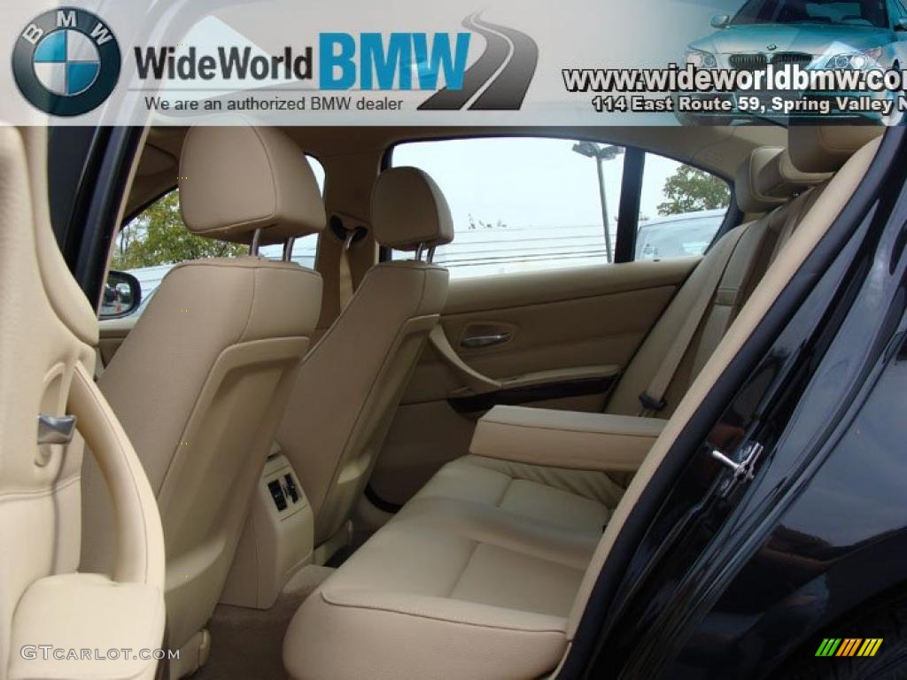 2010 3 Series 335i xDrive Sedan - Jet Black / Beige photo #7
