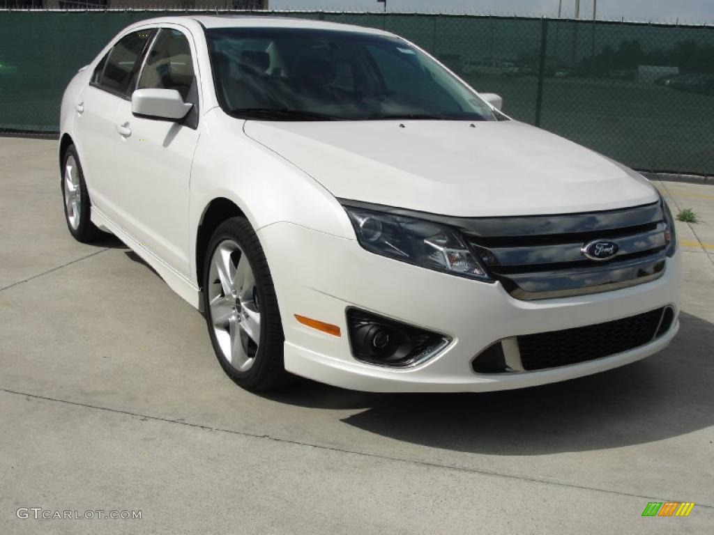 2011 Fusion Sport - White Platinum Tri-Coat / Sport Black/Charcoal Black photo #1