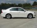 White Platinum Tri-Coat 2011 Ford Fusion Sport Exterior