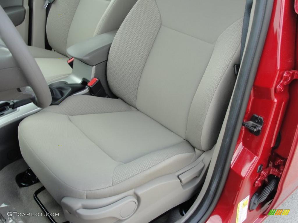 Medium Stone Interior 2011 Ford Focus S Sedan Photo #38753348