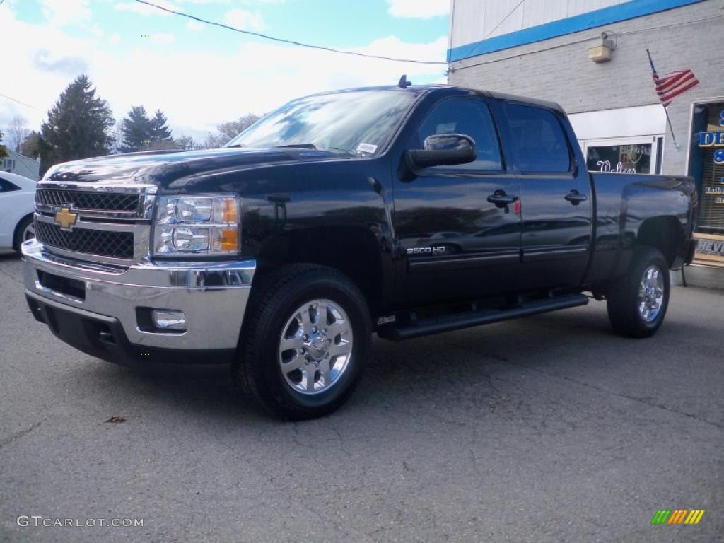 2011 Silverado 2500HD LTZ Crew Cab 4x4 - Black / Ebony photo #1