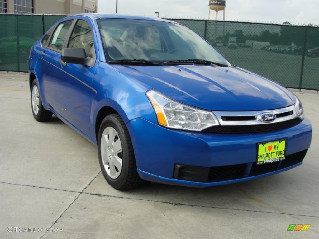 2011 Focus S Sedan - Blue Flame Metallic / Medium Stone photo #1