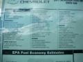 2011 Chevrolet Silverado 2500HD LTZ Crew Cab 4x4 Window Sticker