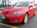 2004 Velocity Red Mazda MAZDA3 s Hatchback  photo #1