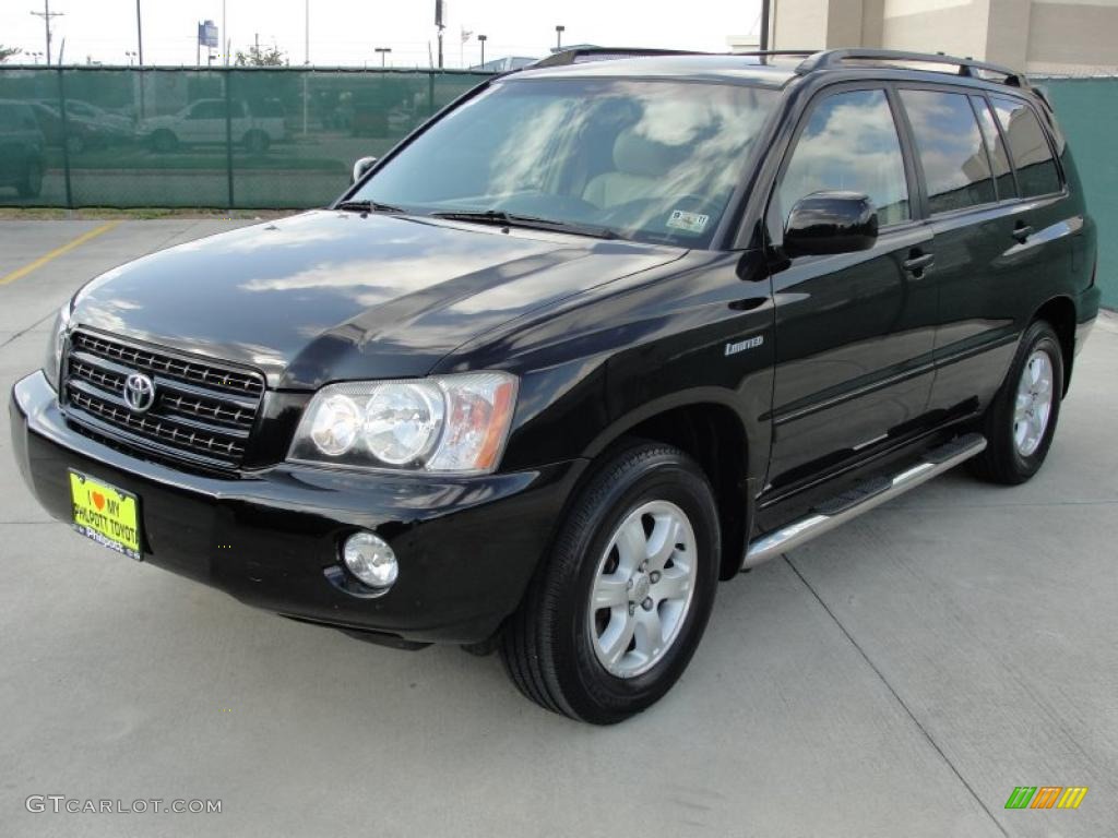 2001 Highlander Limited - Black / Ivory photo #7