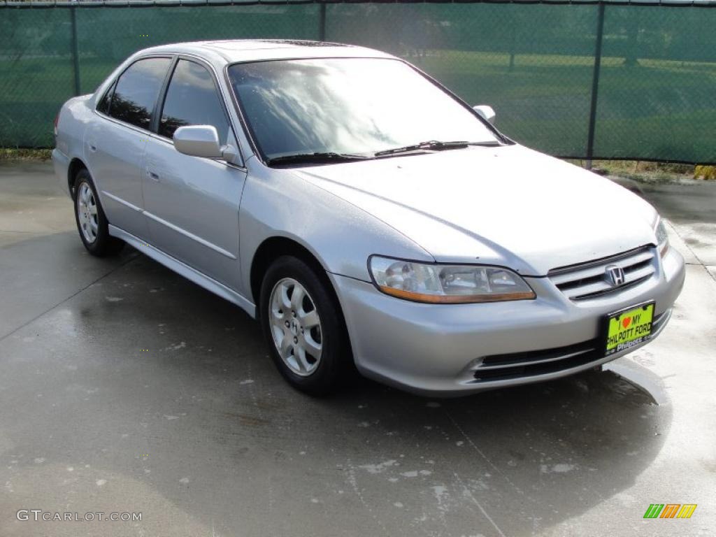 2001 Accord EX Sedan - Satin Silver Metallic / Quartz Gray photo #1