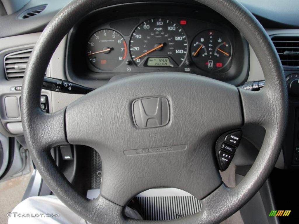2001 Honda Accord EX Sedan Quartz Gray Steering Wheel Photo #38756632