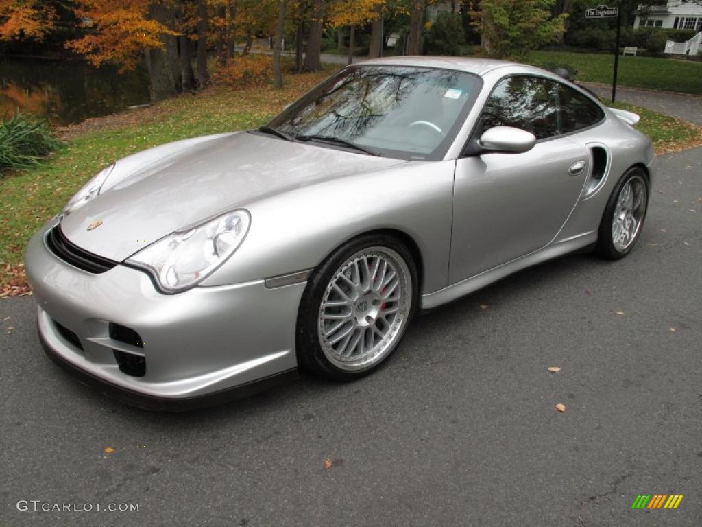 2003 911 Turbo Coupe - Arctic Silver Metallic / Natural Grey photo #1