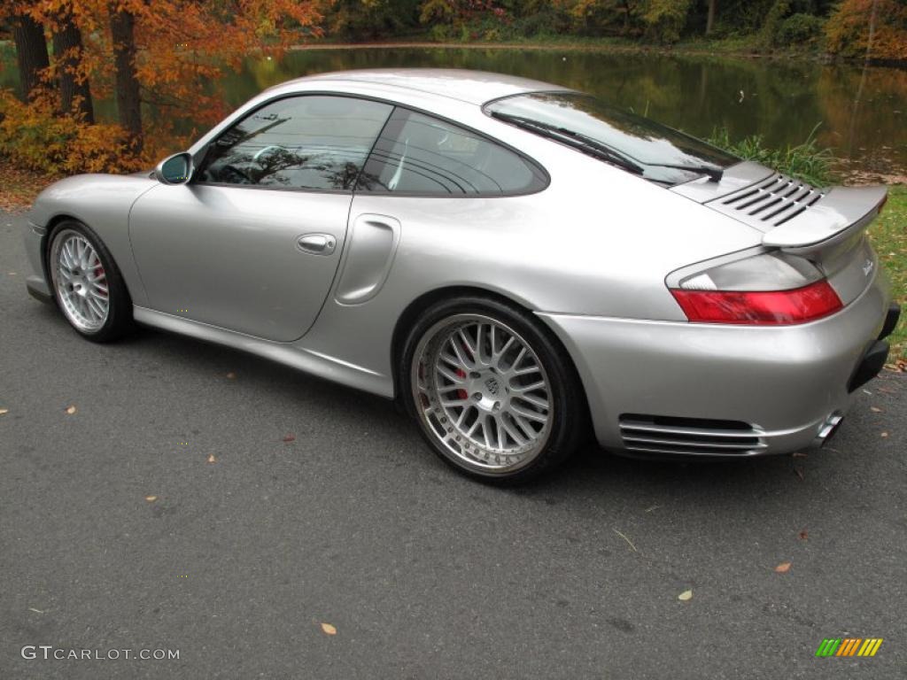 2003 911 Turbo Coupe - Arctic Silver Metallic / Natural Grey photo #4