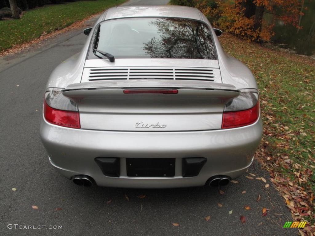 2003 911 Turbo Coupe - Arctic Silver Metallic / Natural Grey photo #5
