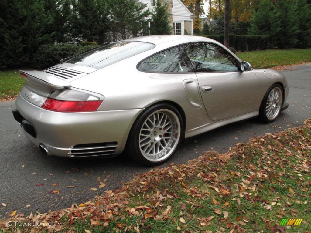 2003 911 Turbo Coupe - Arctic Silver Metallic / Natural Grey photo #6