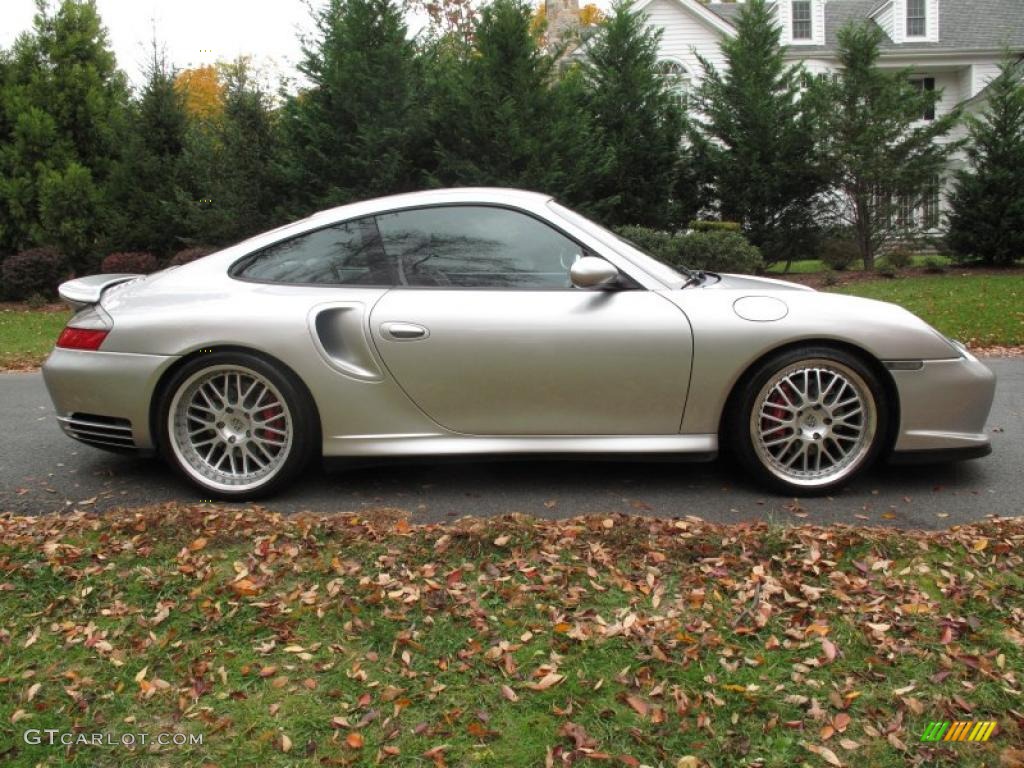 2003 911 Turbo Coupe - Arctic Silver Metallic / Natural Grey photo #7