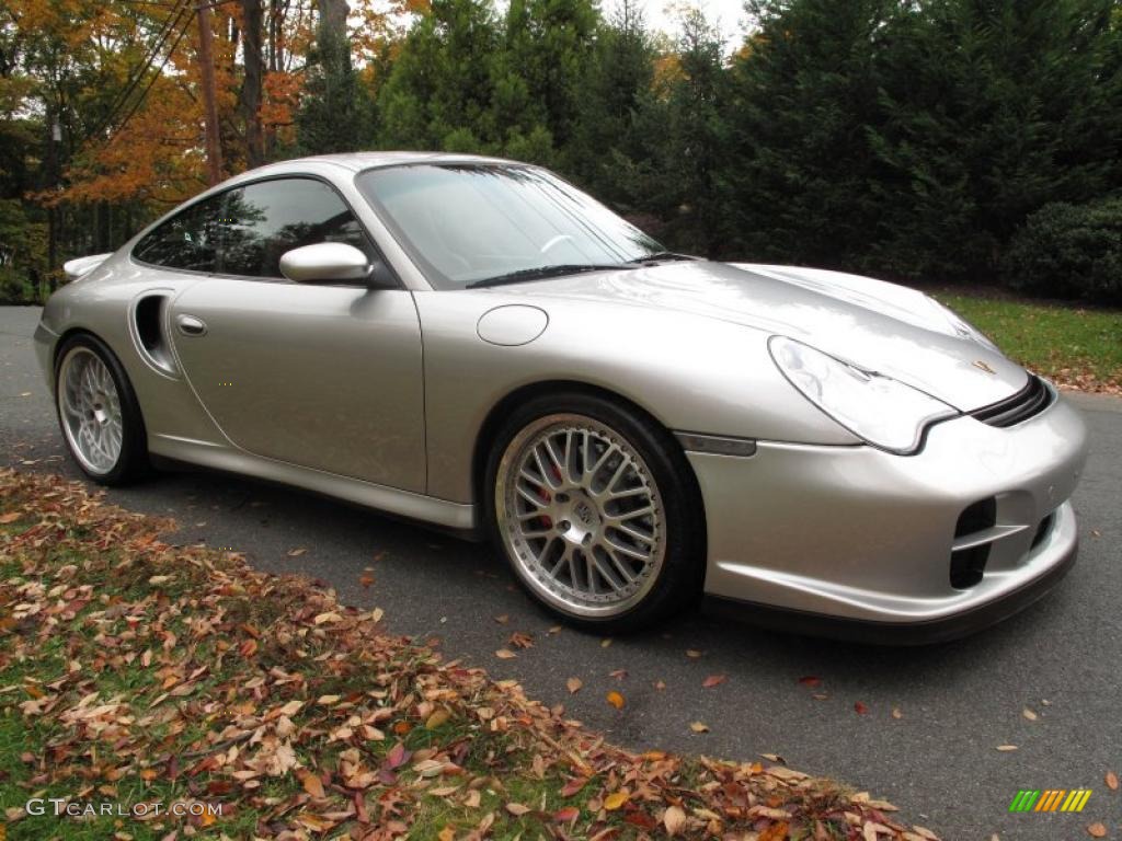 2003 911 Turbo Coupe - Arctic Silver Metallic / Natural Grey photo #8