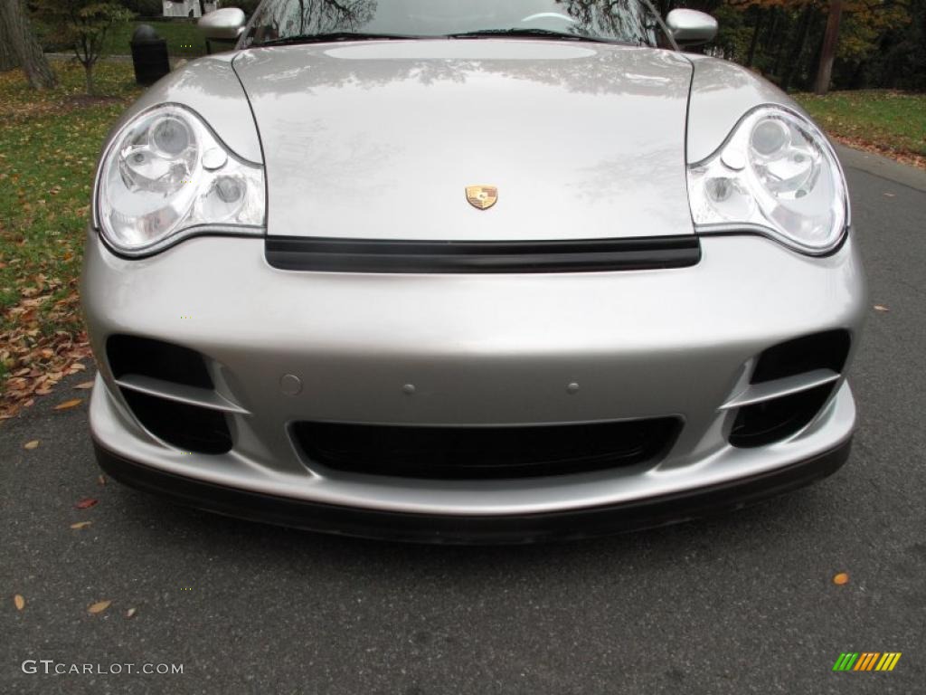 2003 911 Turbo Coupe - Arctic Silver Metallic / Natural Grey photo #9