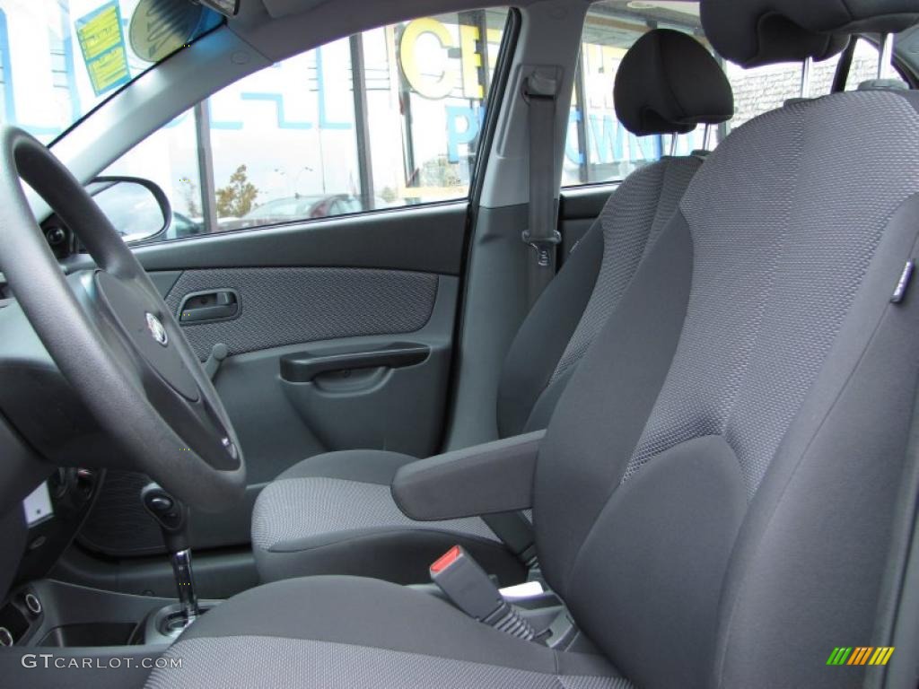 Gray Interior 2010 Kia Rio LX Sedan Photo #38757684