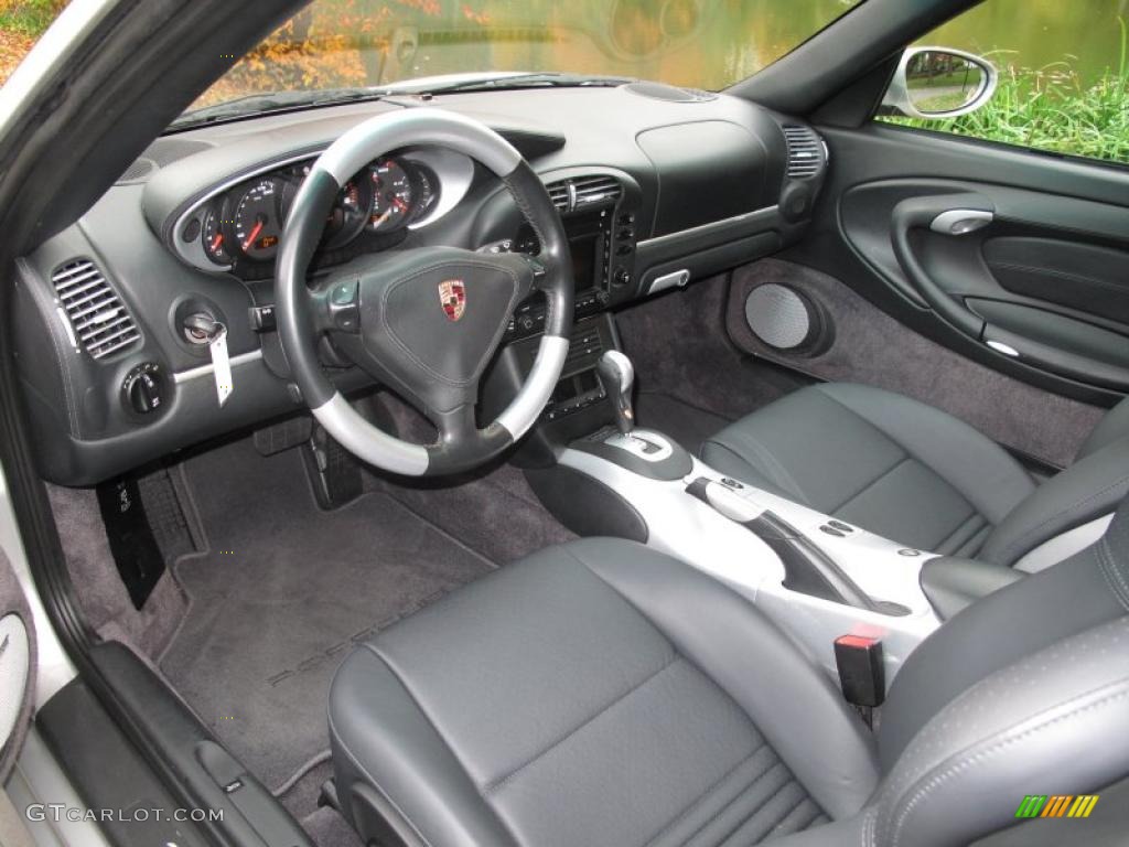 Natural Grey Interior 2003 Porsche 911 Turbo Coupe Photo #38757744
