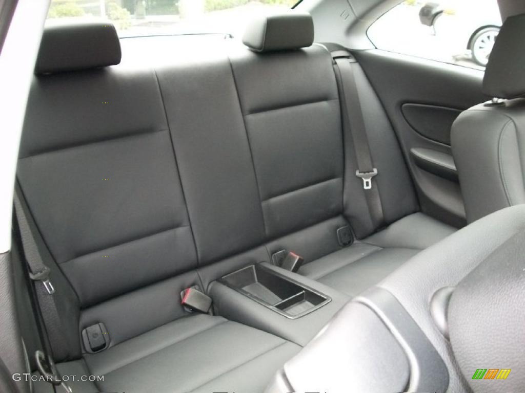 Black Interior 2008 BMW 1 Series 135i Coupe Photo #38759472