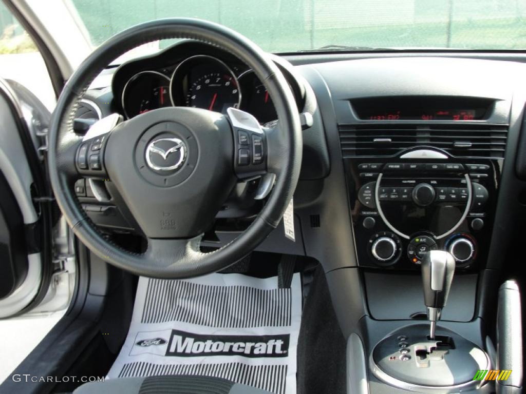 Black Interior 2008 Mazda RX-8 Sport Photo #38760744