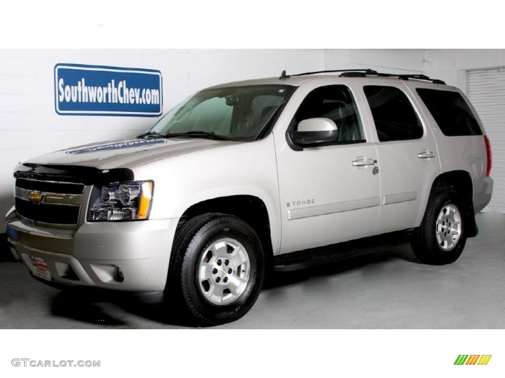 2008 Tahoe LT 4x4 - Silver Birch Metallic / Ebony photo #1