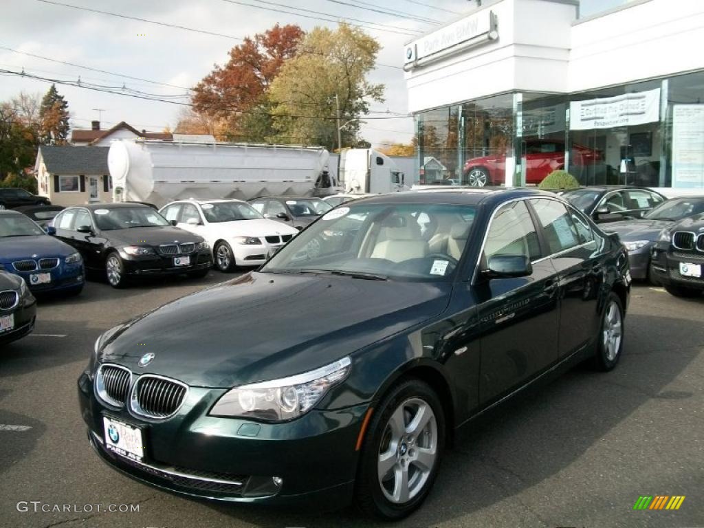 Deep Green Metallic 2008 BMW 5 Series 535xi Sedan Exterior Photo #38761884