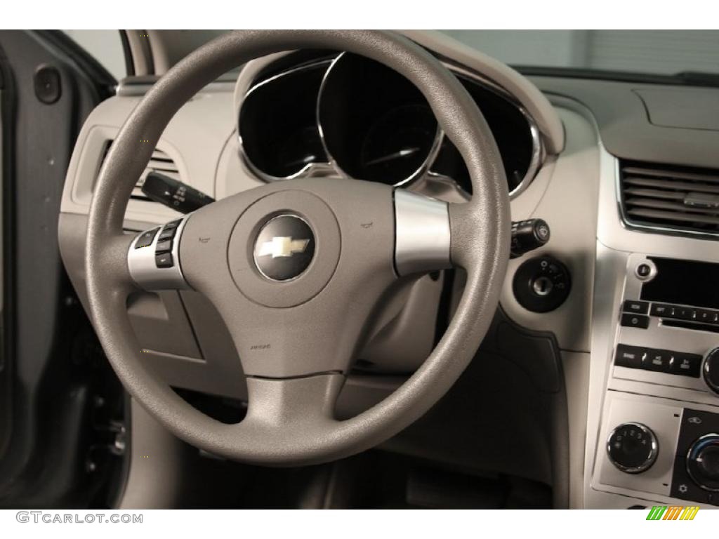 2009 Chevrolet Malibu LS Sedan Titanium Steering Wheel Photo #38761996