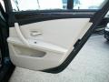 Cream Beige Dakota Leather 2008 BMW 5 Series 535xi Sedan Door Panel