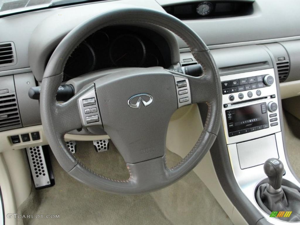 2006 Infiniti G 35 Coupe Wheat Steering Wheel Photo #38762936
