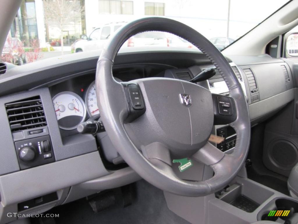 2005 Dodge Durango Limited 4x4 Medium Slate Gray Steering Wheel Photo #38763624