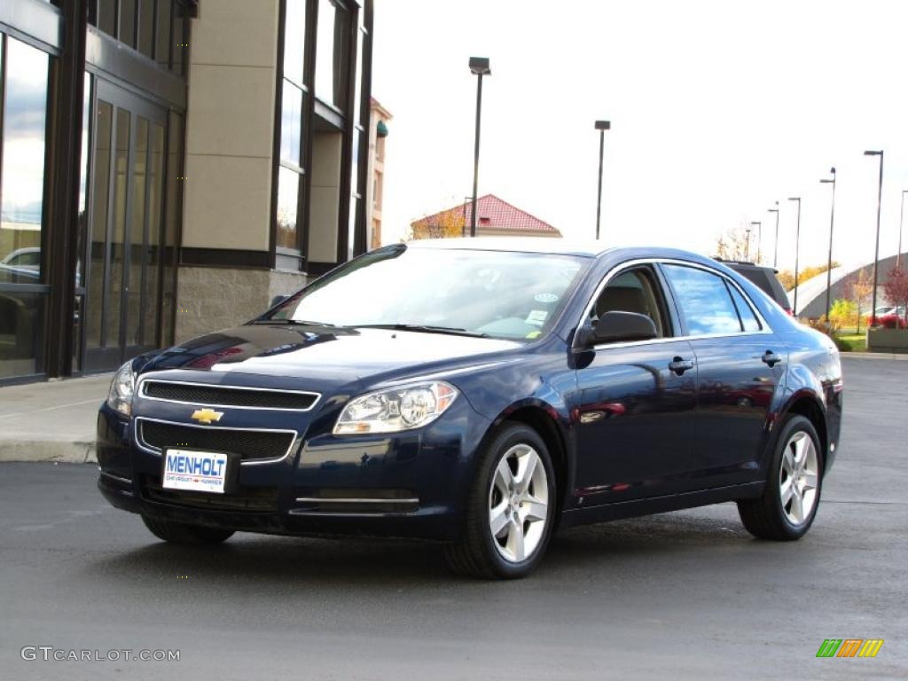 Imperial Blue Metallic 2009 Chevrolet Malibu LS Sedan Exterior Photo #38763888